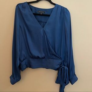 Banana Republic silky wrap blouse